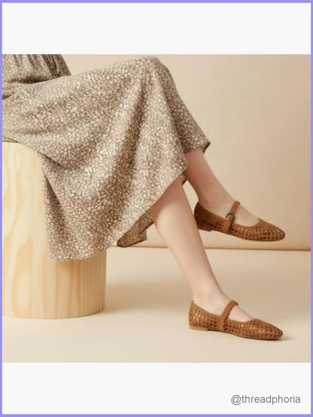 Hand Woven Mary Jane Flats with Memory Foam, Braided Adjustable Buckle, Dressy